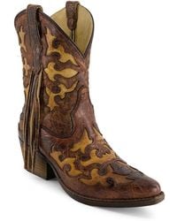Forastero - Real Leather Pointed Toe Cowgirl Boots 90991 - Lyst