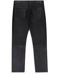 Purple Brand - Leather Relaxed Fit Pant Skinny Jeans - Lyst
