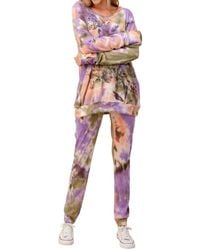 Blumin - Floral Tie Dye Jogger Set - Lyst