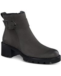 Paul Green - Halobt Leather Block Heel Ankle Boots - Lyst