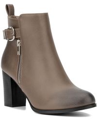 New York & Company - Angie Faux Leather Ankle Boots - Lyst