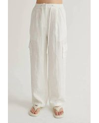Crescent - Julez Linen Cargo Trouser - Lyst