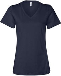 Bella Canvas - Relaxed Jersey V-Neck Tee - Lyst