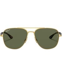 Ray-Ban - Rb3683 001/58 Square Polarized Sunglasses - Lyst