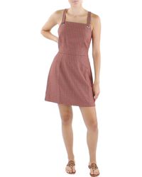 Kingston Grey - Juniors Checkered Overalls Mini Dress - Lyst