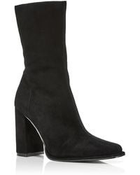 Aqua - Law Leather Pull On Booties - Lyst