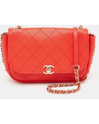 Chanel - Quilted Leather Small Casual Trip Flap Bag - Lyst
