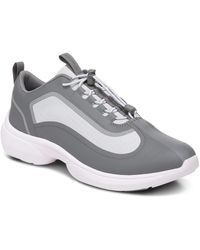 Vionic - Guinn Bungee Lace Waterproof Walking Shoes - Medium Width In Grey Blush - Lyst