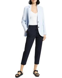 Theory - Linen Blend Long Sleeves Two-button Blazer - Lyst