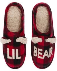 Dearfoams - Kid's Buffalo Check Lil Bear Clog Slipper - Lyst