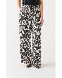 Dex - High Waist Wide Leg Satin Pant - Lyst