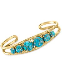 Ross-Simons - Turquoise Open-space Cuff Bracelet - Lyst