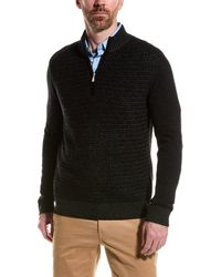RAFFI - Wool & Cashmere-blend 1/4-zip Mock Neck Sweater - Lyst