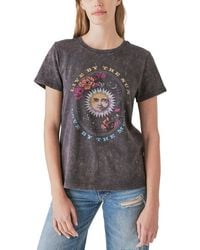 Lucky Brand - Printed Cotton Graphic T-shirt - Lyst