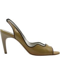 Roger Vivier - Roger Viver Wavy Peep-Toe Slingback Sandals - Lyst