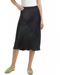 ATM - Silk Pull On Midi Skirt - Lyst