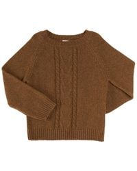 Pepa London - Chunky Cable Knit Alpaca-Blend Jumper - Lyst