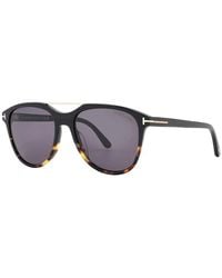 Tom Ford - Sunglasses Aviator Full Rim, /Havana Frame And Smoke Lens Ft109805A - Lyst