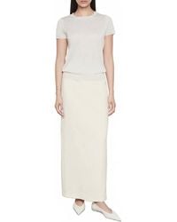 Enza Costa - Lamé Short Sleeve Sweater - Lyst