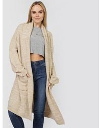 TRUEDAMES - Solid Shawl Collar Knit Cardigan - Lyst