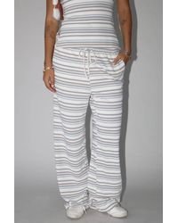 Bailey Rose - Stripe Knit Wide Leg Pants - Lyst