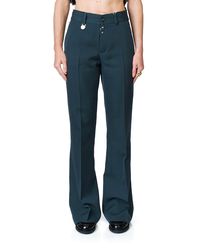 Maison Margiela - Wide Leg Trousers Petrol Pants - Lyst