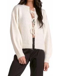 Elan - Jillian Tie Front Cardigan - Lyst
