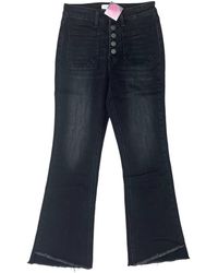 Flying Monkey - Patch Pocket Step Hem Flare Jean - Lyst