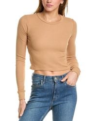 Monrow - Baby Thermal Cropped Top - Lyst