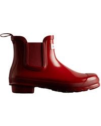HUNTER - Original Gloss Chelsea Boots - Lyst
