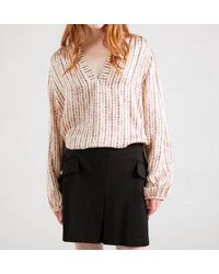 Summum - Printed Long Puffed Sleeves Blouse - Lyst