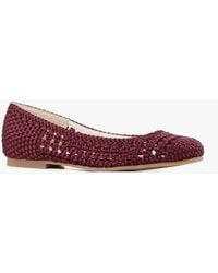 All Black - Woven Girl Flats - Lyst