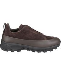 ZEGNA - Triple Stitch Suede Calf Leather Low-Top Sneakers - Lyst