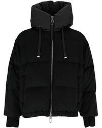 DUNO - Quilted Puffer Jacket With High Collar And Cropped Silhouette - Lyst