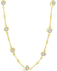 Sterling Forever - Stationed Pearl Twist Glasses Chain - Lyst