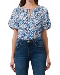 Sugarlips - Shaun Puff Sleeve Blouse - Lyst