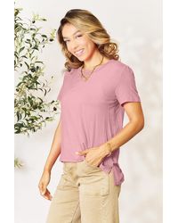 TRUEDAMES - Full Size Round Neck Short Sleeve T-Shirt - Lyst