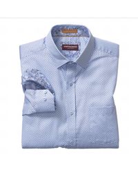 Johnston & Murphy - Printed Cotton Shirt - Lyst