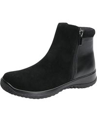 Drew - Kool Leather Wedge Ankle Boots - Lyst
