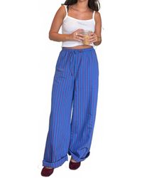 FRNCH - Edeline And Striped Drawstring Wide Leg Pants - Lyst