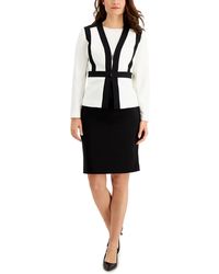 Le Suit - Petites Colorblock Professional Skirt Suit - Lyst