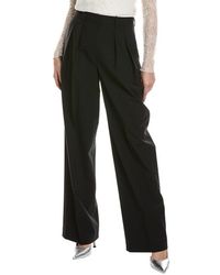 Theory - Double Pleated Wool-blend Pant - Lyst