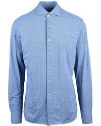 Xacus - Cotton Polyamide Elastane Stretch Shirt - Lyst