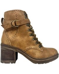 Very G - Donatella Chunky Combat Lace Up Bootie - Lyst