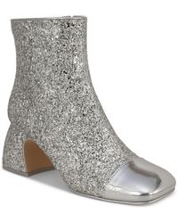 Circus by Sam Edelman - Osten Faux Leather Glitter Booties - Lyst