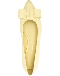 Ferragamo - Ferragamo Viva Vara Bow Ballerina Shoes - Lyst