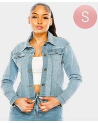 TRUEDAMES - Bling Denim Jacket - Lyst