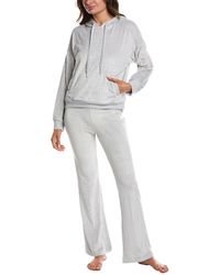 DKNY - 2Pc Hood Top & Pant Sleep Set - Lyst
