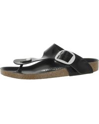Birkenstock - Gizeh Big Buckle Leather Thong Slide Sandals - Lyst