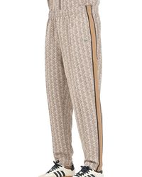 Lacoste - Track Pants With Geometric Pattern And Contrast Stripes - Lyst